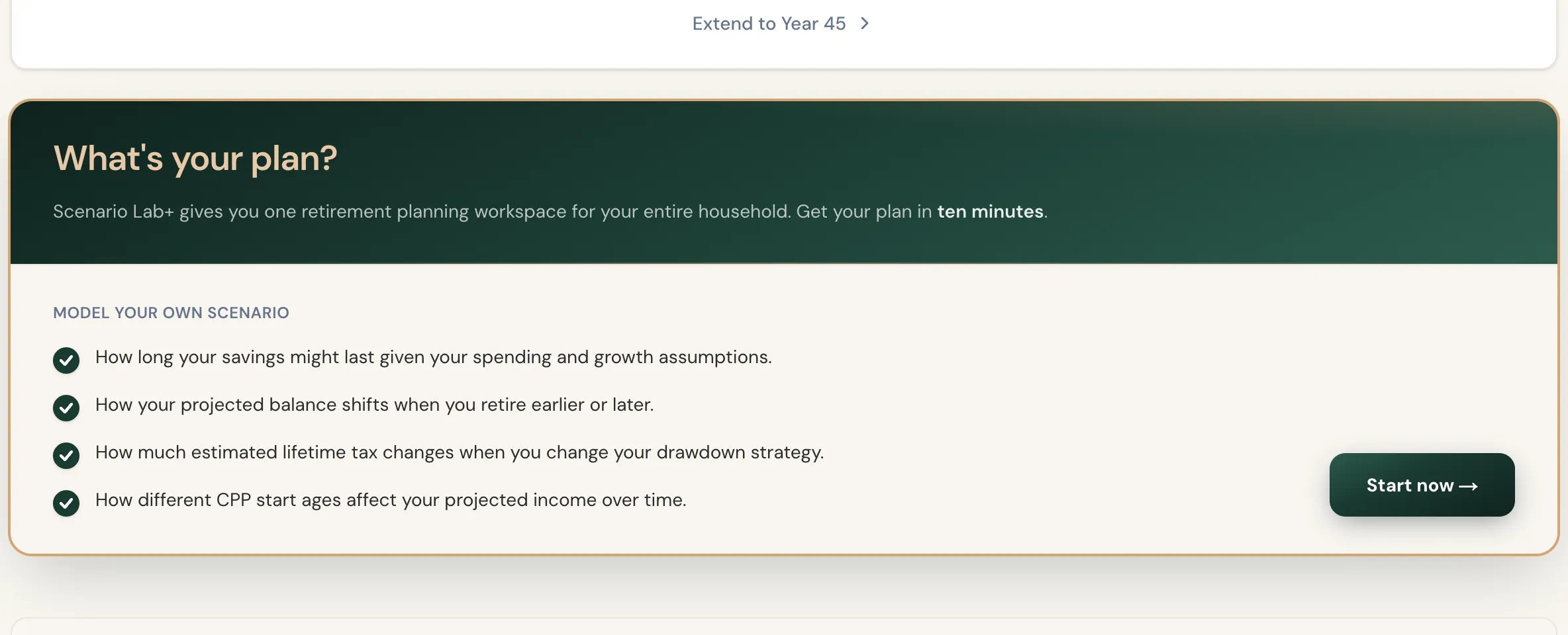 Cumulative tax paid by each drawdown strategy for Karen's plan.